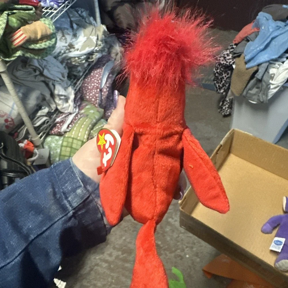 TY Beanie Baby MAC The Cardinal Stuffed, Plush Toy, (4225) Bright‎ Red Retired